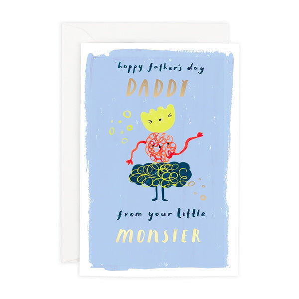 Daddy Little Monsters Fathers Day Father's Day Card