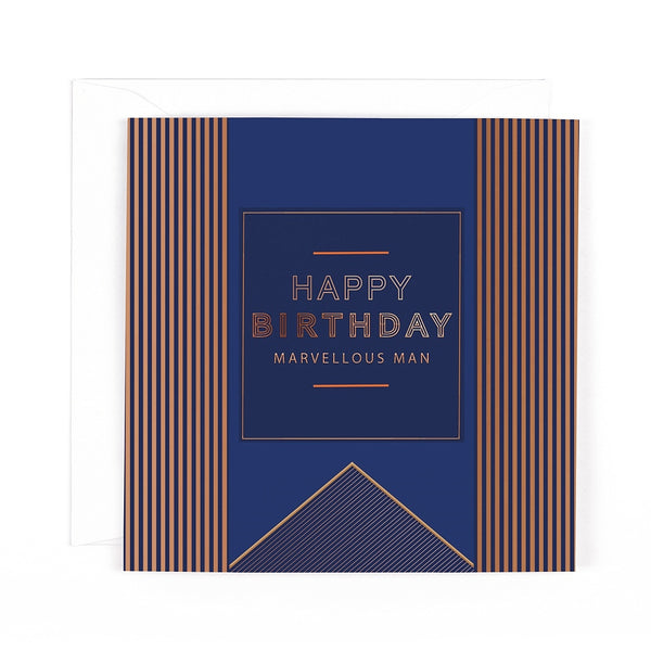 Happy Birthday Stripes Greeting Card