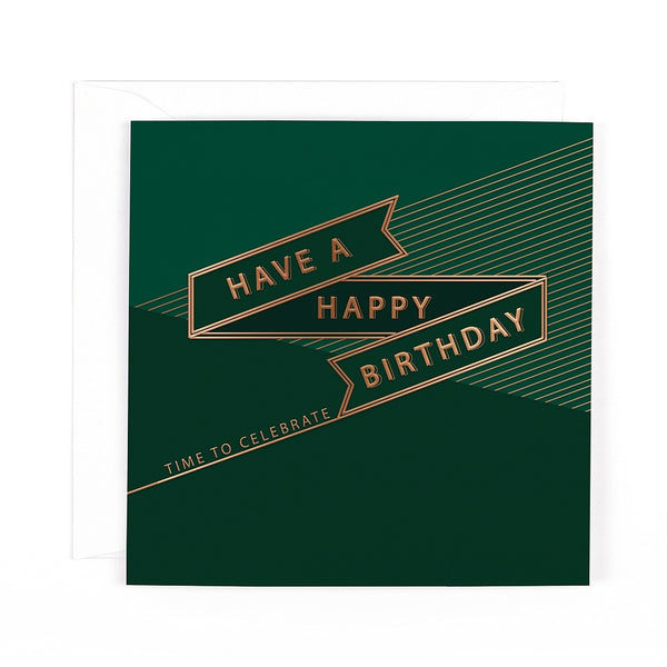 Happy Birthday Banner Greeting Card