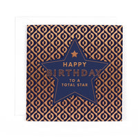 Open Birthday Star Greeting Card