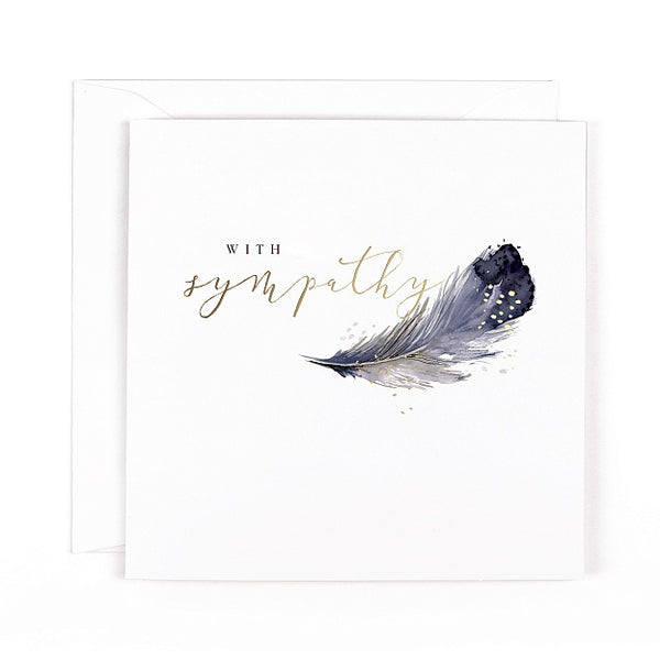 Sympathy Feather Greeting Card
