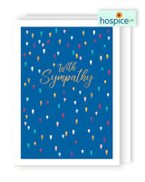 Sympathy - Multicoloured Raindrops - Greeting Card