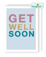 Get Well Soon Typographic - Greeting Card