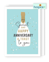 Your Anniversary- Champagne Bottle - Greeting Card