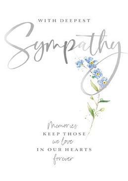 SYMPATHY / FORGET ME NOT GREETING CARD