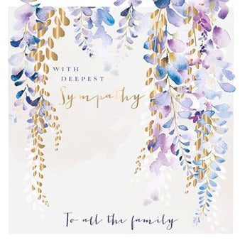 TO ALL / WISTERIA GREETING CARD