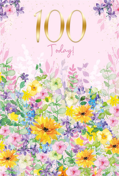 100th Female Greeting Card