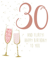 30th Birthday Female Greeting Card