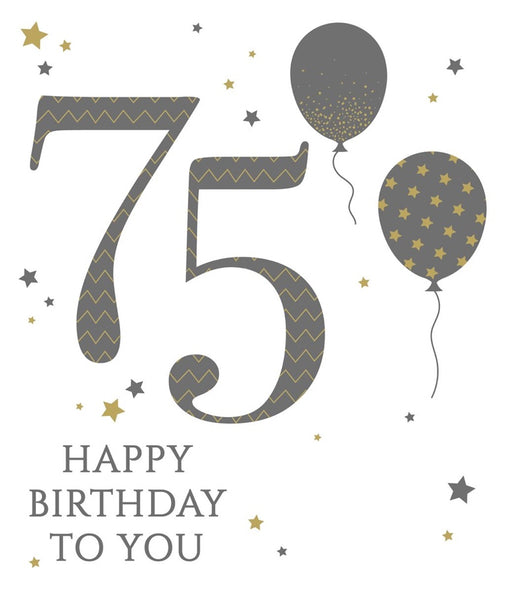 75th Birthday Male Greeting Card