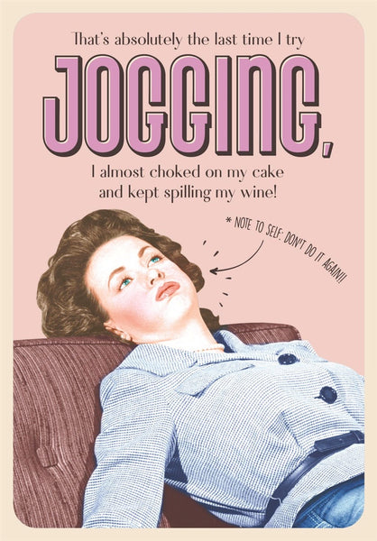 Greeting Card - Open Humour - General - Jogging