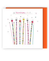 Candles Handmade Birthday Greeting Card