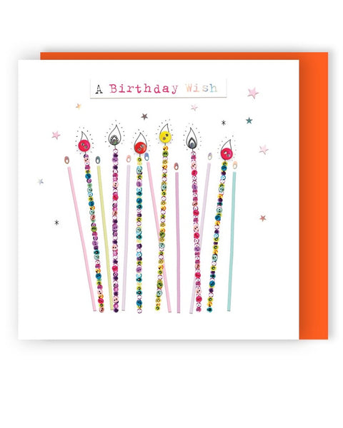 Candles Handmade Birthday Greeting Card