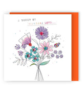 Bouquet Handmade Birthday Greeting Card