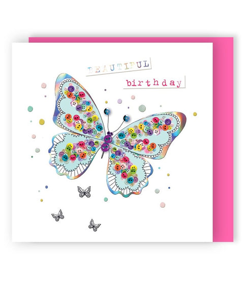 Butterfly Handmade Birthday Greeting Card