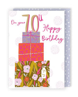 70th - Gifts Birthday card