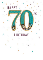 70th - Shakey 70th Birthday card