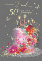 Friend 50th Birthday Card
