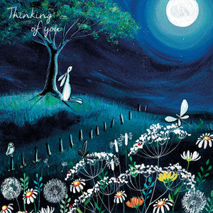 By the light of the silver moon thinking of you card