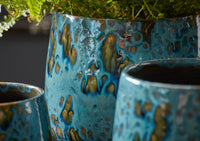 MAYA POT LIGHT BLUE 16CM X 18CM