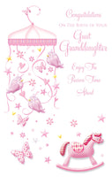 Birth Of Your Great Granddaughter Greeting Card