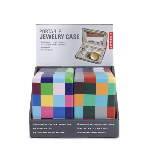 Plaid Travel Jewelry Case