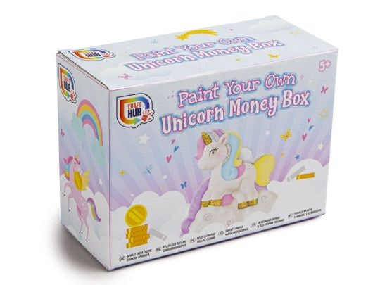 PAINT YOUR OWN UNICORN MONEY BOX