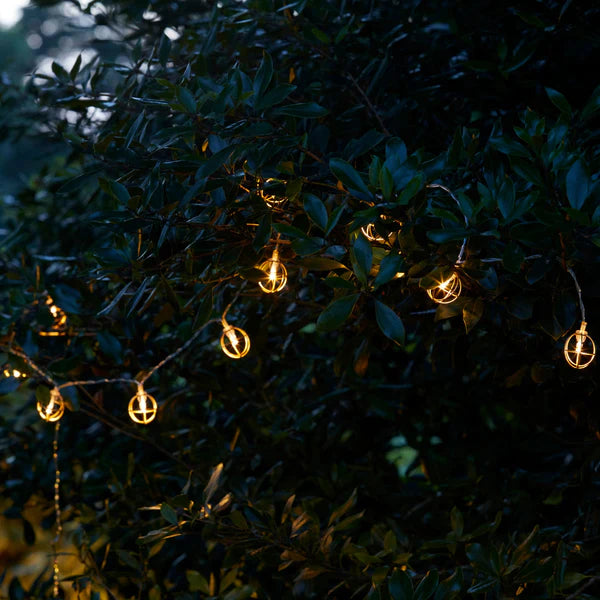 SOLAR COPPER SPHERE STRING LIGHTS