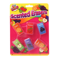 6 Scented Novelty Erasers