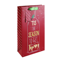 Tis The Season To Get Tipsy DOUBLE Bottle Bag