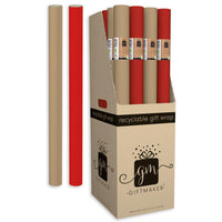 3M WRAP RED & NATURAL  KRAFT - recyclable