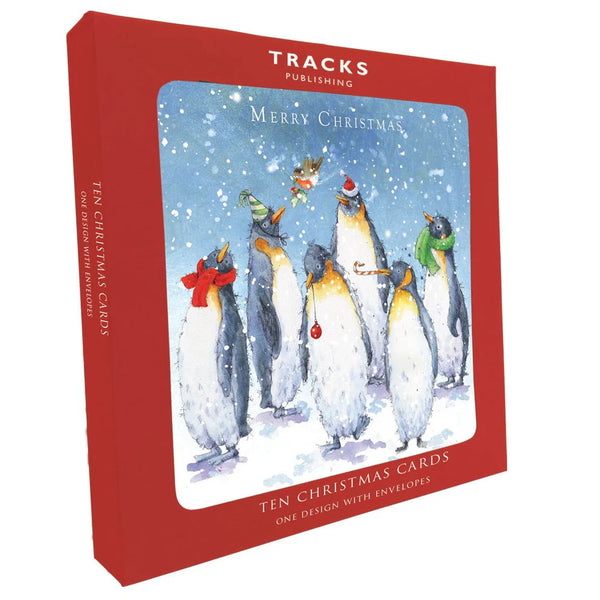 10 Charity Christmas cards - Penguins