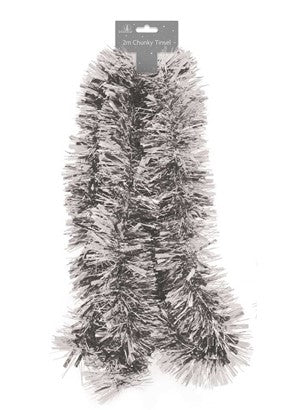 Tinsel XMAS 2m Chunky - Silver