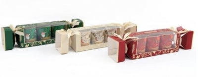 Christmas Candlepots In Cracker