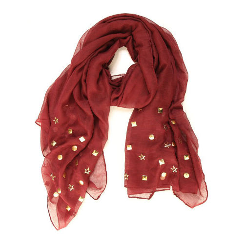 LADIES SABRINA STUD SCARF