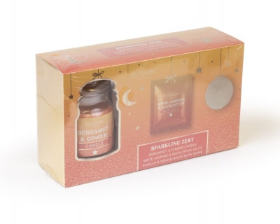 Candles  Salts & Bath Bomb Set Sparkling Zest