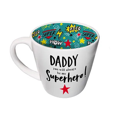 Daddy Superhero Inside Out Mug
