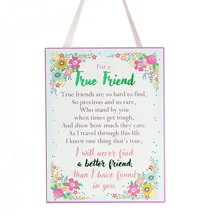 True Friend   Sm Plaque