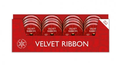 Velvet Ribbon 5m x 25mm PDQ