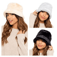 Ladies Fur Bucket Hat