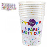 Party Paper Cups 9oz Pack Of 8