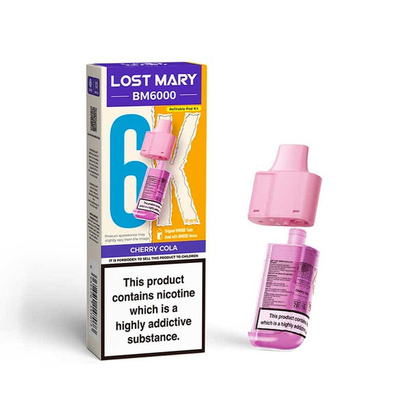 LOST MARY BM6000 1 Pod Refill Pack Lost Mary Cherry Cola