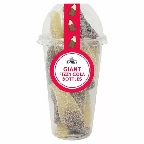 Bonds Giant Fizzy Cola Bottles Candy Cup 260g