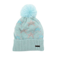 Red Cuckoo Stars Hat AQUA