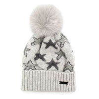 Red Cuckoo Stars Hat SILVER