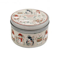 Christmas Folk Xmas Tin Candle 8x5cm