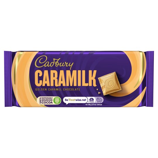 Cadbury Caramilk Golden Caramel Chocolate Bar 80g £1.35 PMP