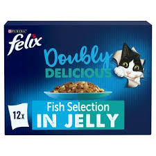 Felix AGAIL Senior Doubly Delicious Fish in Jelly (12x85g)