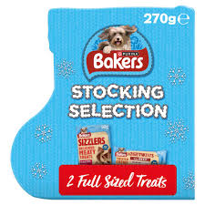 Bakers Treats Xmas Stocking Dog