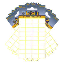 WHITE LABELS 12 x 18mm 10's