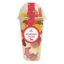 Bonds Reindeer Faces Candy Cup 215g